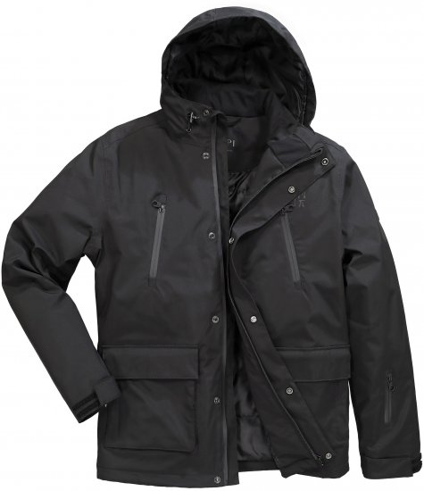 Jay-Pi Ski Jacket Functional Waterproof Windproof Breathable Black - Odzież narciarska - 