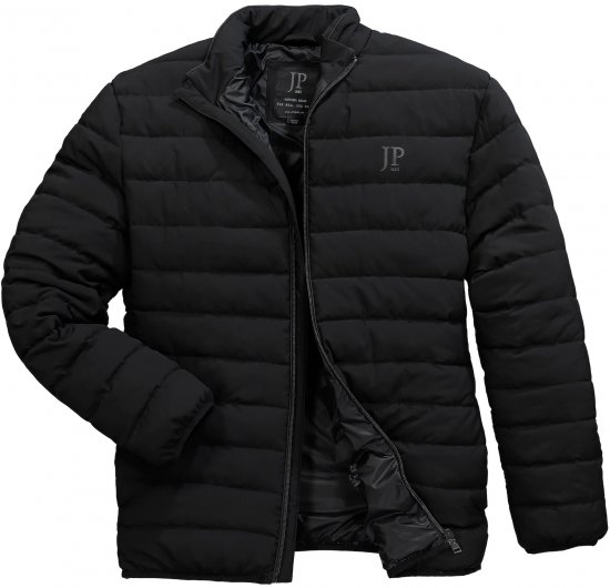 JP1880 Jacket Quilted Stand-up Collar Black - Kurtki Męskie Duże Rozmiary - Kurtki Duże rozmiary 2XL-8XL