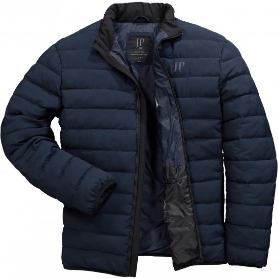 JP1880 Jacket Quilted Stand-up Collar Navy - Kurtki Męskie Duże Rozmiary - Kurtki Duże rozmiary 2XL-8XL