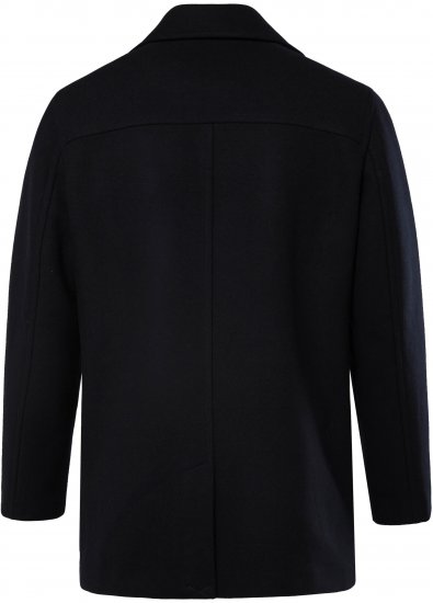 JP1880 Caban Short Double-breasted Overcoat Navy - Kurtki Męskie Duże Rozmiary - Kurtki Duże rozmiary 2XL-8XL
