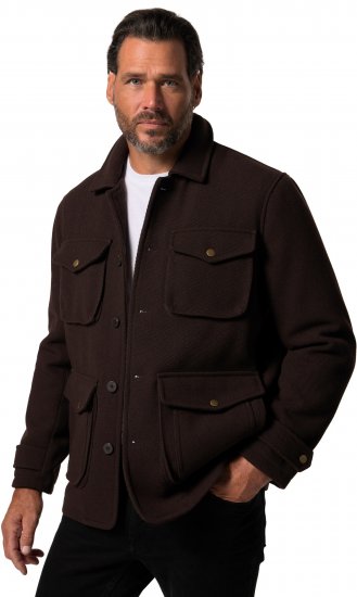 JP1880 Field Jacket Dark Brown - Kurtki Męskie Duże Rozmiary - Kurtki Duże rozmiary 2XL-8XL