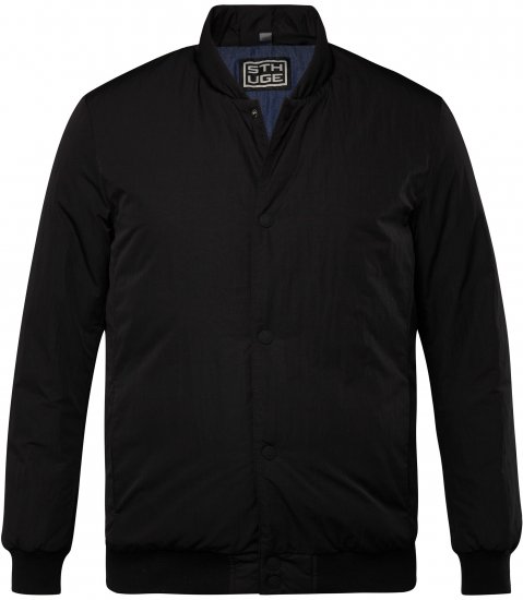 STHUGE Bomber Jacket Quilted Black - Kurtki Męskie Duże Rozmiary - Kurtki Duże rozmiary 2XL-8XL