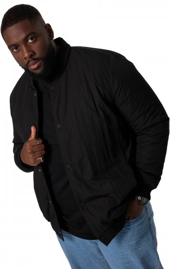 STHUGE Bomber Jacket Quilted Black - Kurtki Męskie Duże Rozmiary - Kurtki Duże rozmiary 2XL-8XL