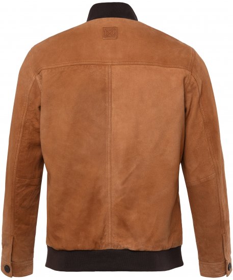 JP1880 Jacket Leather Lamb Nappa Brown - Kurtki Męskie Duże Rozmiary - Kurtki Duże rozmiary 2XL-8XL