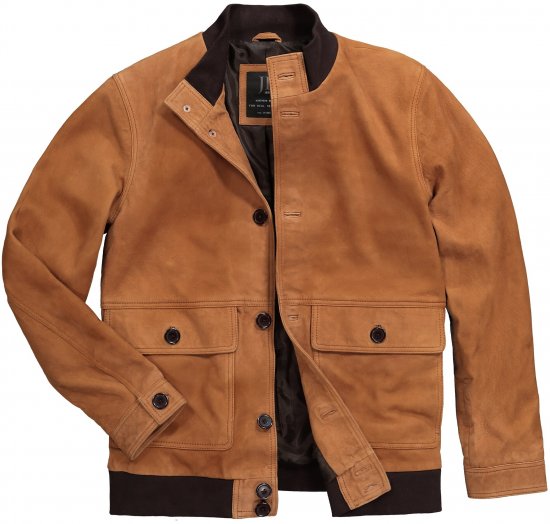 JP1880 Jacket Leather Lamb Nappa Brown - Kurtki Męskie Duże Rozmiary - Kurtki Duże rozmiary 2XL-8XL