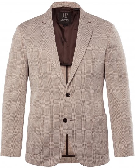JP1880 Jacket Business Checked Beige - Garnitury - Garnitury dużych rozmiarach