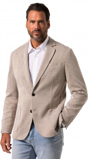 JP1880 Jacket Business Checked Beige - Garnitury - Garnitury dużych rozmiarach