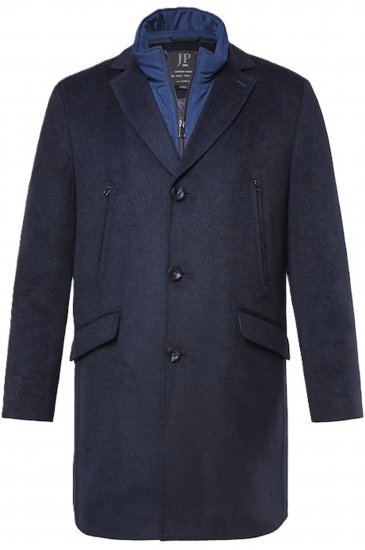 JP1880 Coat Flexnamic With Removable Insert Navy - Kurtki Męskie Duże Rozmiary - Kurtki Duże rozmiary 2XL-8XL