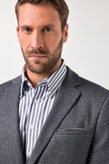 JP1880 Jacket Business Donegal Graphite Grey - Kurtki Męskie Duże Rozmiary - Kurtki Duże rozmiary 2XL-8XL