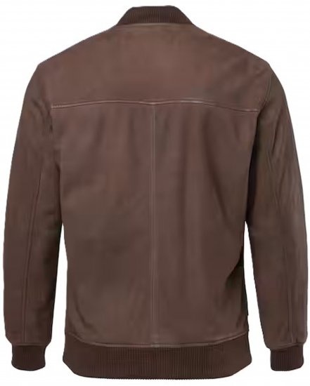 JP1880 Jacket Buffed Nubuck Lamb Leather Brown - Kurtki Męskie Duże Rozmiary - Kurtki Duże rozmiary 2XL-8XL