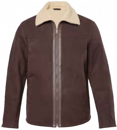 JP1880 Leather Jacket Genuine Lamb Nappa - Kurtki Męskie Duże Rozmiary - Kurtki Duże rozmiary 2XL-8XL