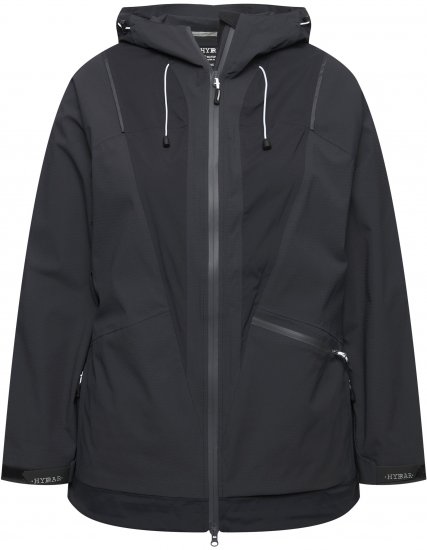 Ulla Popken Functional Reflective Waterproof Jacket Black - Kurtki - 