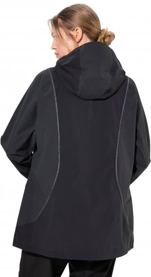 Ulla Popken Functional Reflective Waterproof Jacket Black - Kurtki - 