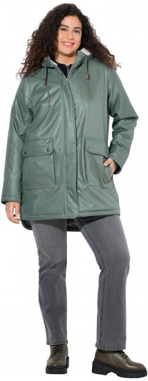 Ulla Popken HYPRAR Fleece Lined Jacket Grey - Kurtki - 