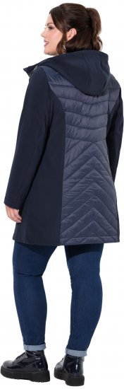 Ulla Popken HYPRAR Softshell Long Cut Jacket Navy - Kurtki - 