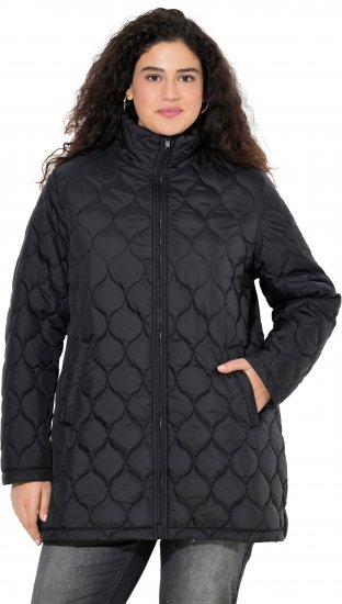 Ulla Popken HYPRAR Water-Repellent Quilted Jacket Black - Kurtki - 