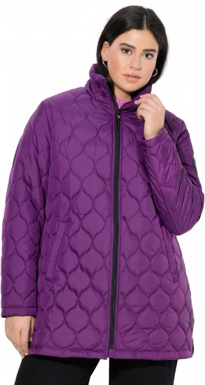 Ulla Popken HYPRAR Water-Repellent Quilted Jacket Plum - Kurtki - 