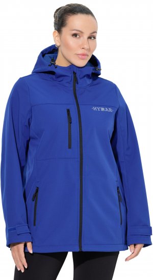 Ulla Popken HYPRAR Softshell Fleece Lined Jacket Capri Blue - Kurtki - 