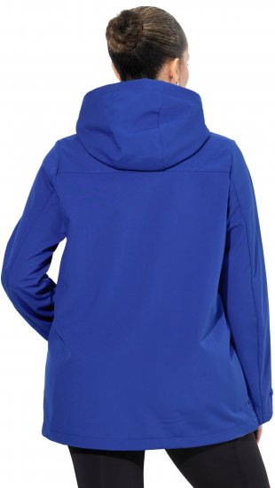Ulla Popken HYPRAR Softshell Fleece Lined Jacket Capri Blue - Kurtki - 