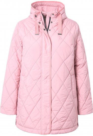 Ulla Popken HYPRAR Quilted Water-Repellent Jacket Soft Dusty Rose - Kurtki - 