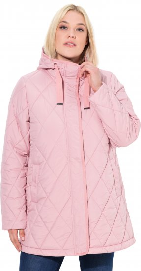Ulla Popken HYPRAR Quilted Water-Repellent Jacket Soft Dusty Rose - Kurtki - 