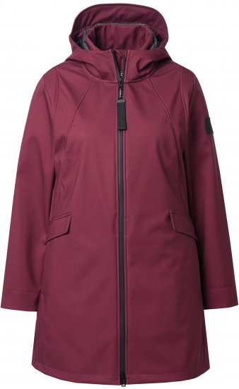 Ulla Popken HYPRAR Water Repellent Softshell Jacket Cherry - Kurtki - 