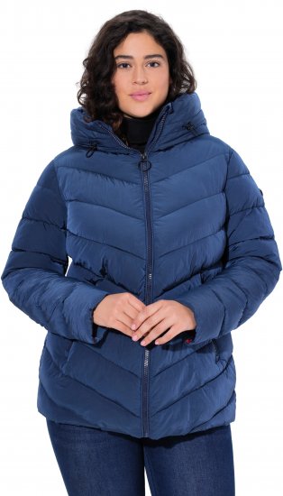 Ulla Popken HYPRAR Quilted Puffer Jacket Navy - Kurtki - 