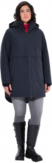 Ulla Popken HYPRAR Waterproof Windproof Breathable Jacket Black - Kurtki - 