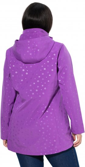 Ulla Popken HYPRAR Star Print Softshell Jacket Purple - Kurtki - 