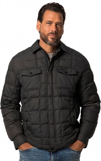 JP1880 Quilted Shirt Collar Jacket TALL Anthracite - TALL kurtki - 