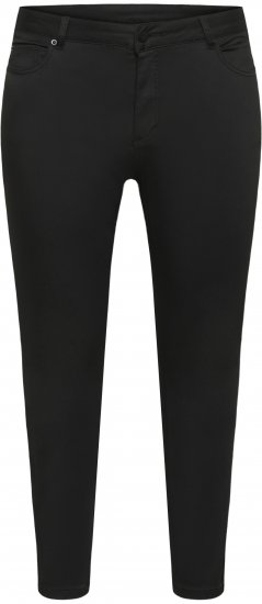 Kaffe Curve Dina Jeansy slim o skróconej długości Czarny - Jeansy & Spodnie w Dużych Rozmiarach – Plus Size - 