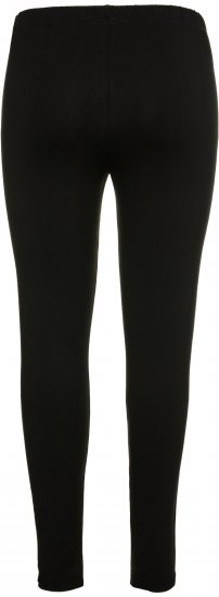 Ulla Popken Basic Stretch Knit Ankle Length Leggings Black - Jeansy & Spodnie w Dużych Rozmiarach – Plus Size - 