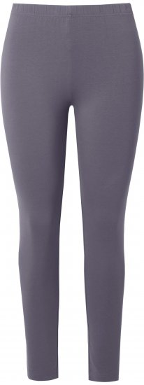 Ulla Popken Basic Stretch Knit Ankle Length Leggings Dark Grey - Jeansy & Spodnie w Dużych Rozmiarach – Plus Size - 