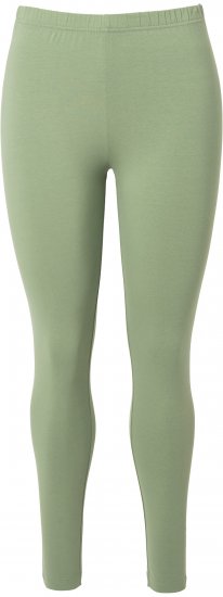 Ulla Popken Basic Stretch Knit Ankle Length Leggings Olive - Jeansy & Spodnie w Dużych Rozmiarach – Plus Size - 