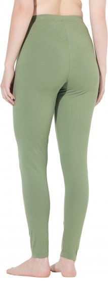 Ulla Popken Basic Stretch Knit Ankle Length Leggings Olive - Jeansy & Spodnie w Dużych Rozmiarach – Plus Size - 