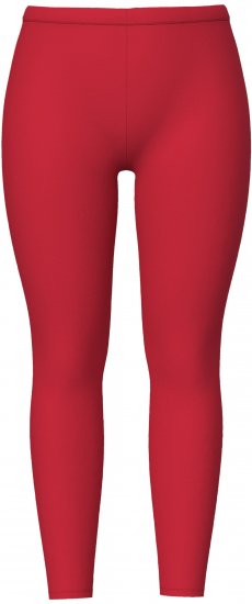 Ulla Popken Basic Stretch Knit Ankle Length Leggings Salsa Red - Jeansy & Spodnie w Dużych Rozmiarach – Plus Size - 