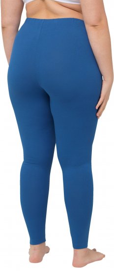 Ulla Popken Basic Stretch Knit Ankle Length Leggings Grey Blue - Jeansy & Spodnie w Dużych Rozmiarach – Plus Size - 