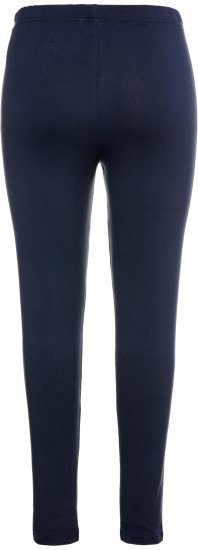 Ulla Popken Basic Stretch Knit Ankle Length Leggings Navy - Jeansy & Spodnie w Dużych Rozmiarach – Plus Size - 
