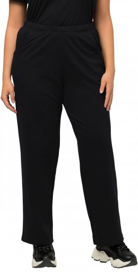 Ulla Popken Pull On Knit Straight Leg Pocket Pants Black - ODZIEŻ DAMSKA 40-66 - 