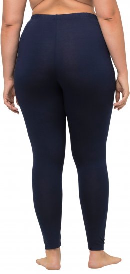 Ulla Popken Viscose Spandex Leggings Night Blue - Jeansy & Spodnie w Dużych Rozmiarach – Plus Size - 