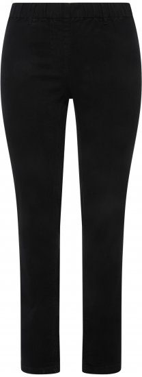 Ulla Popken Denim Look All Elastic Pocket Sienna Jeggings Black - Jeansy & Spodnie w Dużych Rozmiarach – Plus Size - 