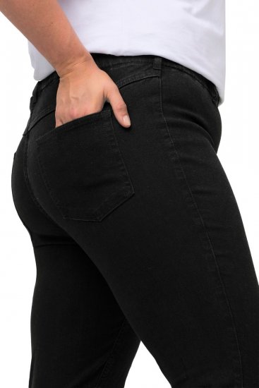 Ulla Popken Denim Look All Elastic Pocket Sienna Jeggings Black - Ulla Popken - Ulla Popken Odzież Plus Size