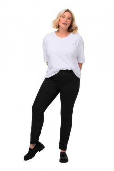 Ulla Popken Denim Look All Elastic Pocket Sienna Jeggings Black - Ulla Popken - Ulla Popken Odzież Plus Size