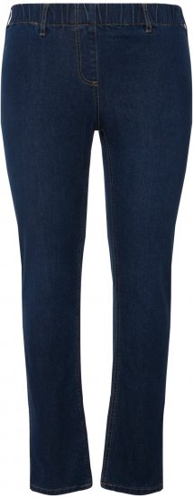 Ulla Popken Denim Look All Elastic Pocket Sienna Jeggings Blue Denim - Jeansy & Spodnie w Dużych Rozmiarach – Plus Size - 