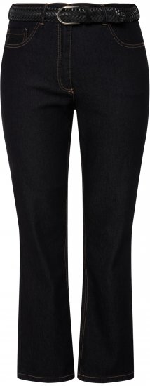 Ulla Popken Regular Fit Mandy Stretch Jeans Dark Blue Denim - Jeansy & Spodnie w Dużych Rozmiarach – Plus Size - 