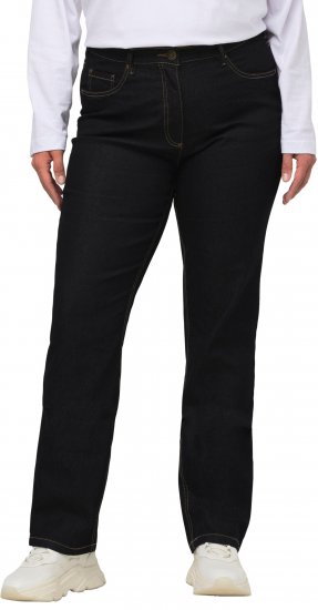 Ulla Popken Regular Fit Mandy Stretch Jeans Dark Blue Denim - Jeansy & Spodnie w Dużych Rozmiarach – Plus Size - 