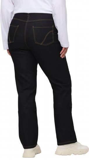 Ulla Popken Regular Fit Mandy Stretch Jeans Dark Blue Denim - Jeansy & Spodnie w Dużych Rozmiarach – Plus Size - 