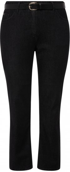 Ulla Popken Sammy Fit Slim Leg Stretch Jeans Black - Jeansy & Spodnie w Dużych Rozmiarach – Plus Size - 