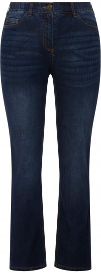 Ulla Popken Sammy Fit Slim Leg Stretch Jeans Blue Denim - Jeansy & Spodnie w Dużych Rozmiarach – Plus Size - 