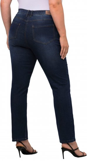 Ulla Popken Sammy Fit Slim Leg Stretch Jeans Blue Denim - Jeansy & Spodnie w Dużych Rozmiarach – Plus Size - 